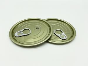 Wholesale 307# Professional Easy Open End , TFS gold color with food safety grade lacquer, for fruits, vegetables from china suppliers
