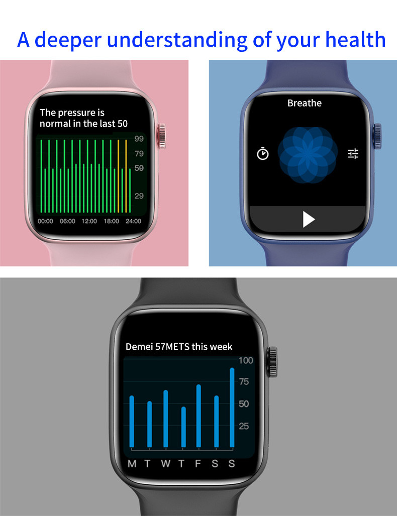Fitness Tracker Apple Watch Series 4 Phone Calls , 1.54 Inch Smartwatch You Can Reply To Texts