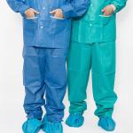 Disposable non woven Scrub Suit top and pants for hospital Nurse Doctor suit Two