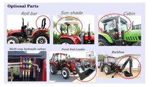 Wholesale China Factory Supply 55HP 4WD Mini/front tyre Garden/Orchard/Agricultural/flat tyre Farm Tractor tractor with front end from china suppliers