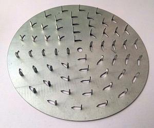 Wholesale 1mm Galvanized Steel Round Truss Teeth Nail Plates for OEM ODM Timber Connectors Coated from china suppliers