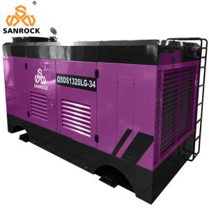 Wholesale Diesel Screw Air Compressor Machine 34Bar High Pressure Screw Air Compressor For Sale from china suppliers