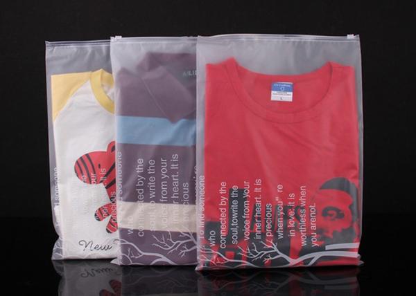 Garment Reclosable Plastic Mail Packaging Bags Zip Lock Poly Bags For Shipping
