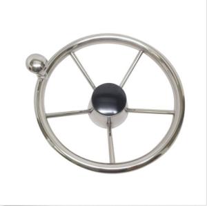 Wholesale MARINE BOAT STAINLESS STEEL STEERING WHEEL W/ TURNING KNOB isure marine from china suppliers