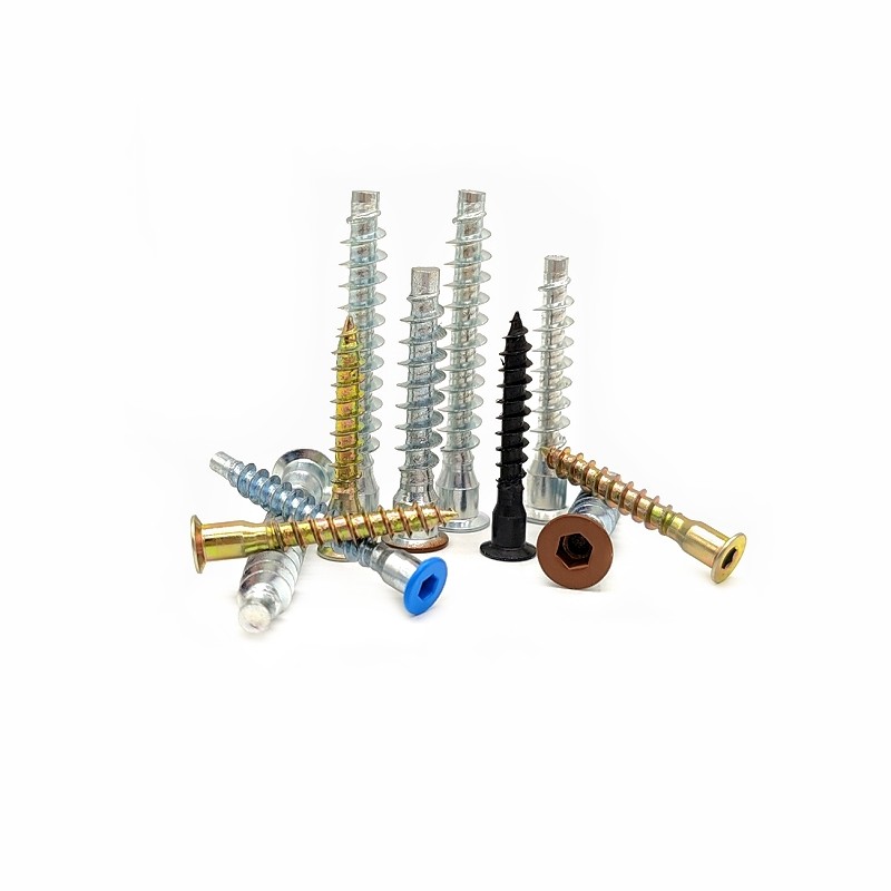 Countersunk Wooden Cabinet Screws Self-Tapping 2.9mm M6*50 M7*28 Flat Head Hexagonal Self-Tapping Screws