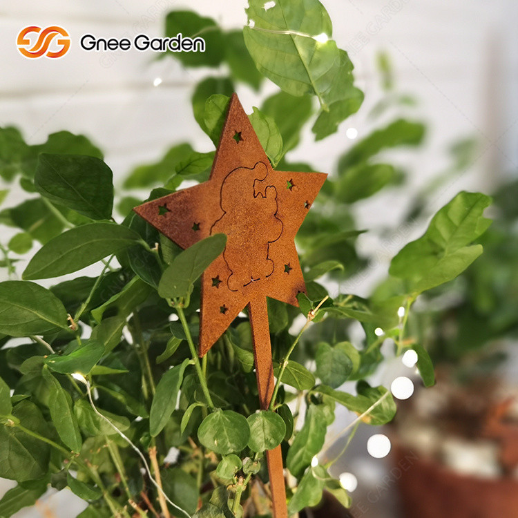 High Quality Large Rusty Art Craft Corten Steel Ornaments Garden Metal Sculpture