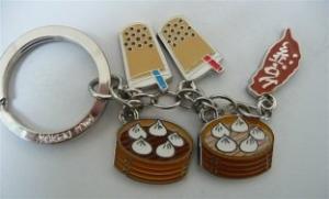 Wholesale Imitation Cloisonné / Soft enamel 1.2mm - 3.0mm Promotional metal keyrings from china suppliers