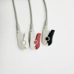 AHA Standard Nihon Kohden Reusable ECG Cables With 3 Leadwires