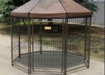 Black Color Large Dog Cage Outdoor Dog Kennel With Cover Easy Assemble