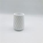 Swirl Polyresin bathroom Countertop sets White color with black parts