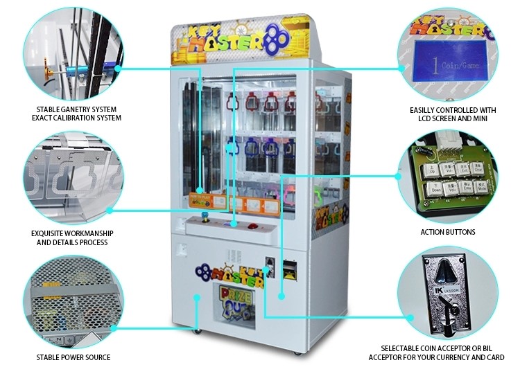 Amusement Park Prize Gift Vending Machine / Master Golden Key Game Machine