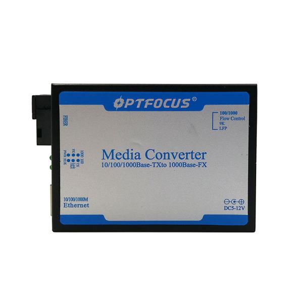 Single Fiber Single Mode Media Converter 1310nm 1550nm 20Km SC Optional