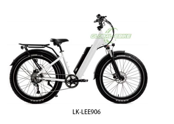 Electric Fat Tire Bike Stopping Power Smooth Ride Versatile Choice for Urban