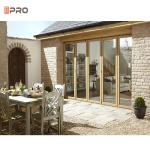 Airtightness Hardware Triple Glass Aluminum Folding Doors