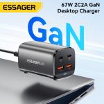 Dual USB C USB A PD GaN Chargers 67W ES-CD35 Series