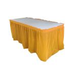 Burgundy Polyester Banquet Table Skirts For Commercial Events Decorations