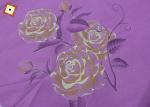 Anti Odor Waterproof Mattress Quilting Fabric Purple Colour 120gsm
