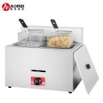 Industrial Single Tank Gas Deep Fryer with 2 Baskets and Stainless Steel 201/304