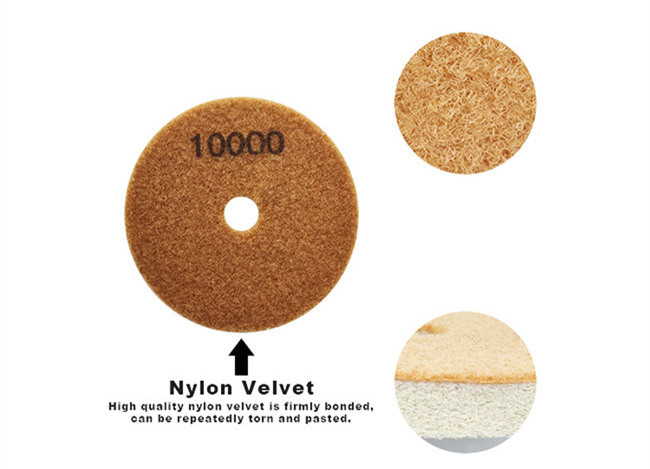 Deyi Sponge Artificial Stone Tile Diamond Polishing Pad For Grinder