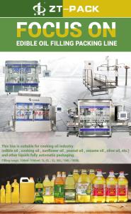 Wholesale 1l Edible Oil Filling Line Ss316 Piston Liquid Bottling Equipment from china suppliers