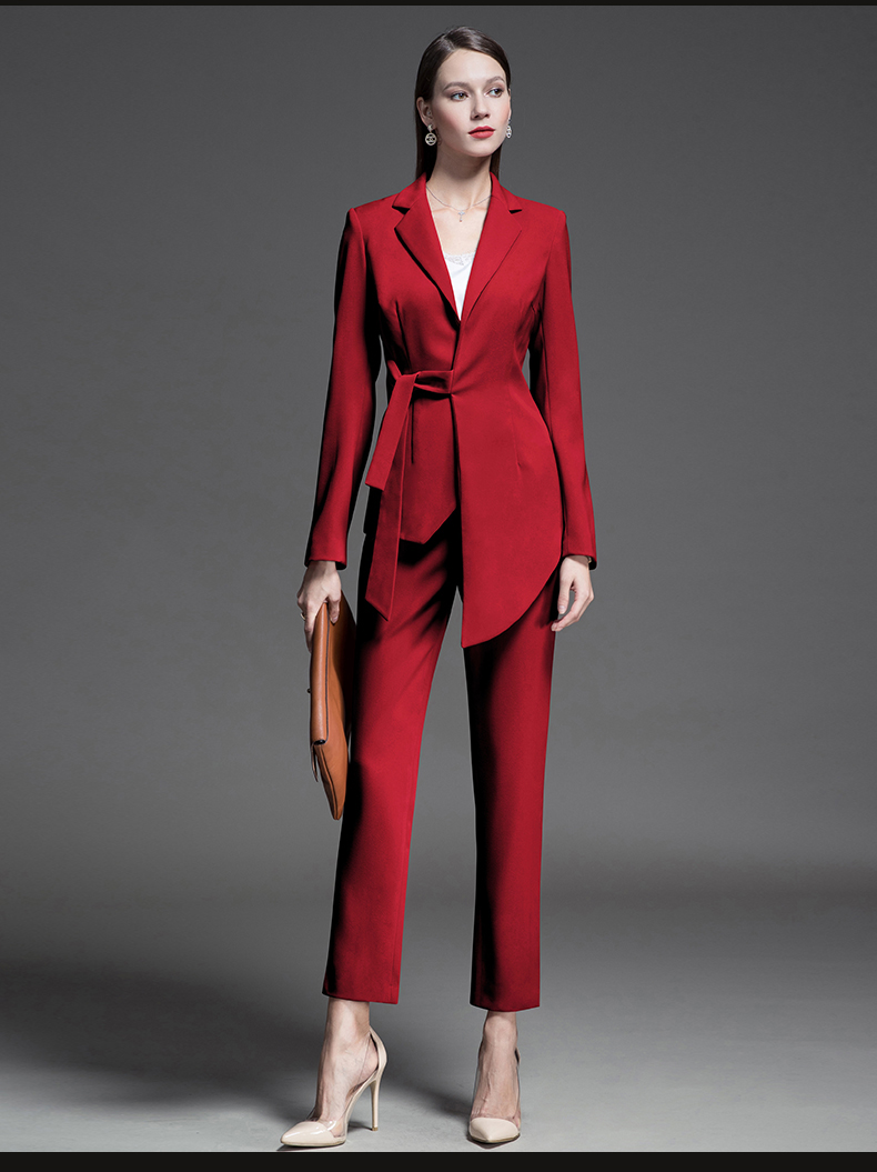 Anti-Static Fall Autumn Slim Fit Blazer for Women Ladies Office Business Suits