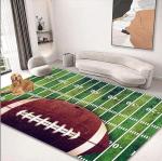 Bowling And Rugby Pattern Carpets For Living Room Floor, Sofa And Bedroom