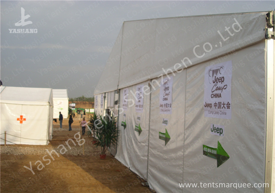 White PVC Fabric Cover Outdoor Party Tents / Aluminum Alloy Frame