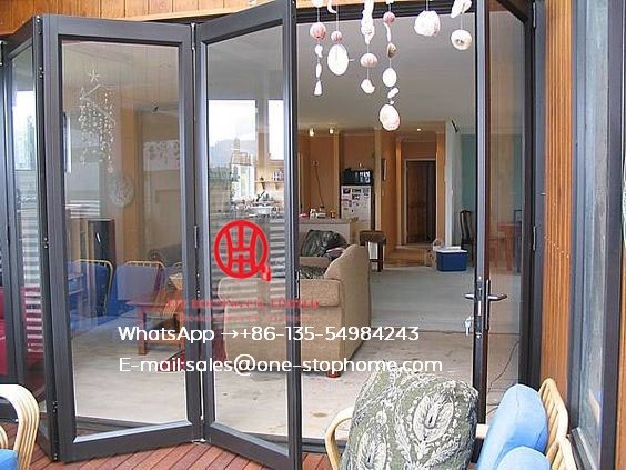 Aluminium Heavy Folding Door Sound-Proof for Villa House Hotel Building Project