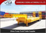 Tri-Axles Steel Material Low Bed Semi Trailer 60000-80000 KG Loading Capacity