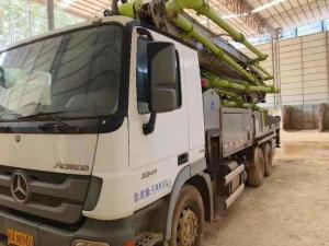 Wholesale Company Inventory Red 49 Meters Mercedes Chassis Concrete Pump Truck with 3458 Pump Hours from china suppliers