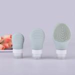 Pink Facial Cleansing Brush Silicone Electric Facial Cleanser
