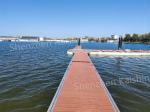 Marine Aluminium Gangway Anti Skid Walkway Floating Bridge / Floating Pontoon