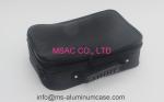 Fabric Aluminium Beauty Case Black Professional Makeup Bag For Carry Tools