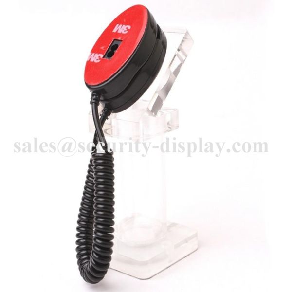 20cm Cable Magnetic Acrylic Security Display Holder For Mobile Phone