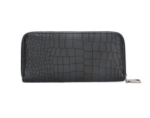 Wholesale 1KG Zip Card Holder Wallet , TPCH 19x9.5cm Pocket Coin Purse Crocodile Leather from china suppliers