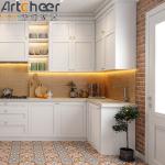 Best Modern Stylish Kitchen Cabinets Handle with Plywood Door Material and