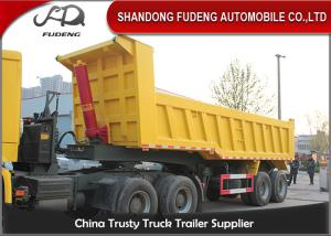 Wholesale High Strength Steel End Dump Truck With BPW Axle / 30 Tons Semi Trailer Dump Truck from china suppliers