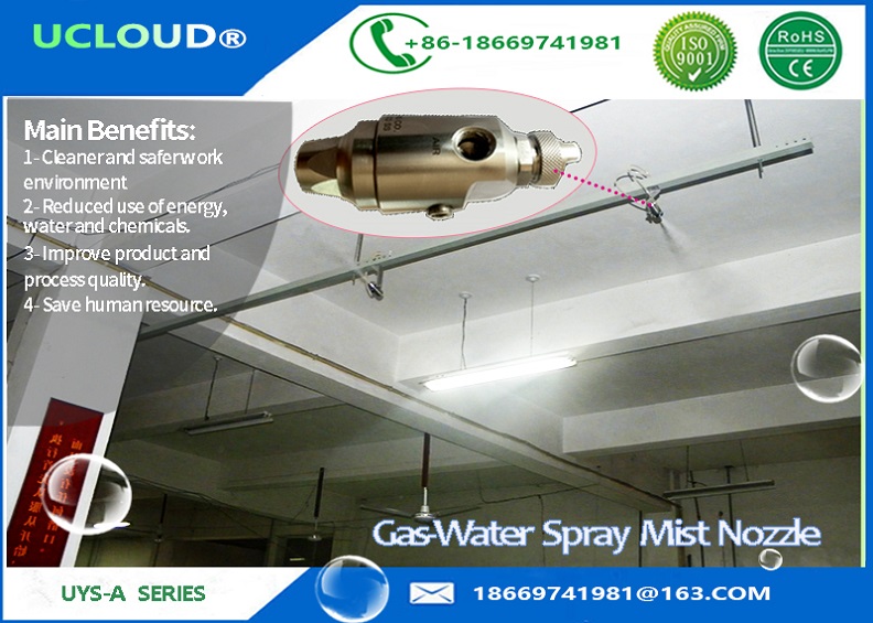 Stainless Steel Low Pressure Water Spray Misting  nozzles greenhouse misting system