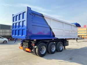 Wholesale Heavy Duty Hydraulic Tri 3/4 Axle U Shaped Rear Dump Truck Semi Trailer Tipper Trailer from china suppliers