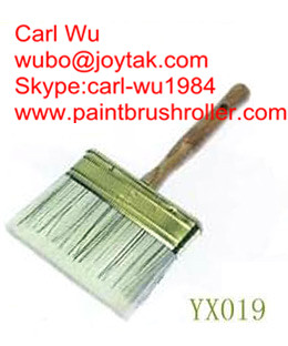 Natural pure bristle Chinese bristle synthetic mix shed fence wall paint brush wood handle plastic handle 5 inch WB-014
