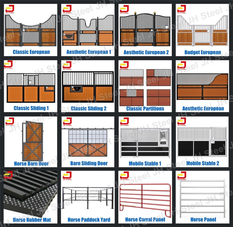 Hdpe Material Temporary Horse Stables Metal Galvanized Frame Movable 14ft