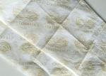Golden Logo Garment Printed Gift Tissue Paper Smooth White Color Customized