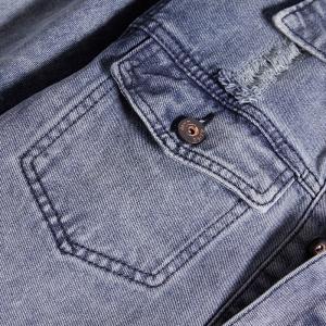Wholesale Best clothing manufacturers in China Breathable Oversize Light Blue Jeans Jacket Single Button from china suppliers