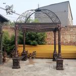 Antique Iron Gazebo Wrought Iron Pavilion Garden Metal Large European Style