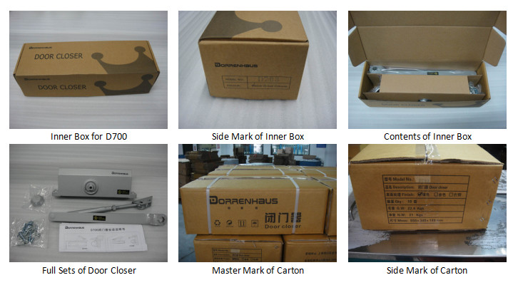 Medium Duty Auto Door Closer Surface Mounted No Oil Leakage CCC Certified