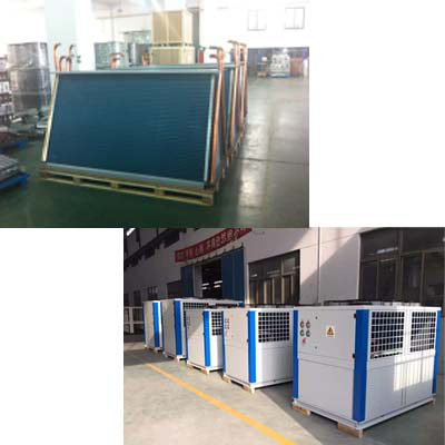 Island Freezer Air Cooled Evaporator Coils Hydrophilic