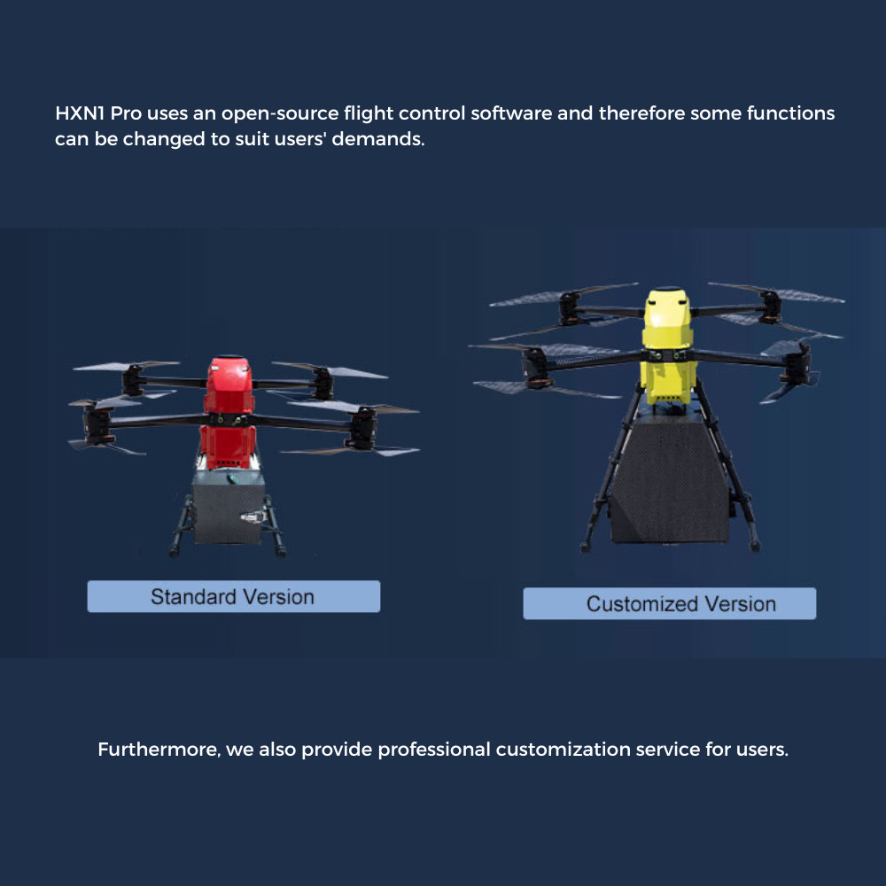 HXN1-Y 1.5Hours Thermal Imaging Drones With Camera Pod UAV Pipeline Monitoring