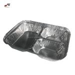 720ml 3 Compartment Aluminum Foil Lunch Box For Food Container