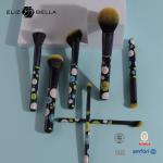 7pcs Travel Makeup Brush Set Foundation Power Blushes Eyelashes Lipstick