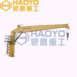 3 ton 5ton 10 ton Stiff Boom Marine Cranes for sale offshore crane Ship Deck